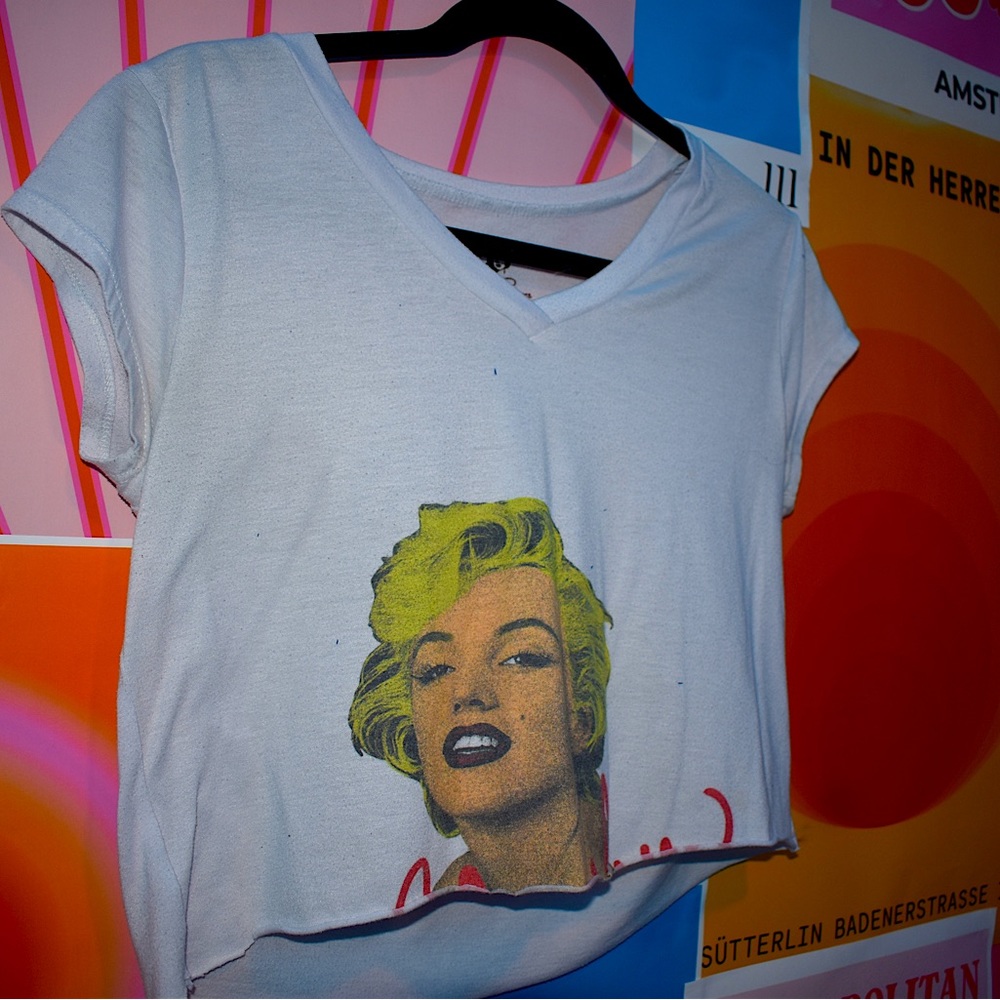 MARLIYN MONROE CROPPED loose tee